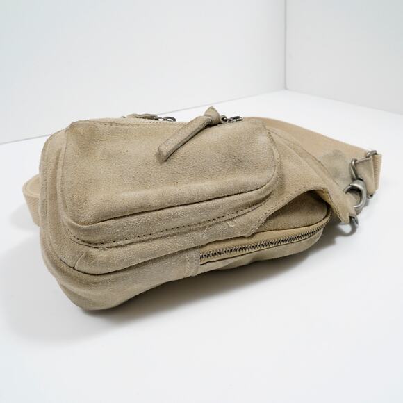 Free People Hudson Suede Sling Bag in a tan - Picture 2 of 13